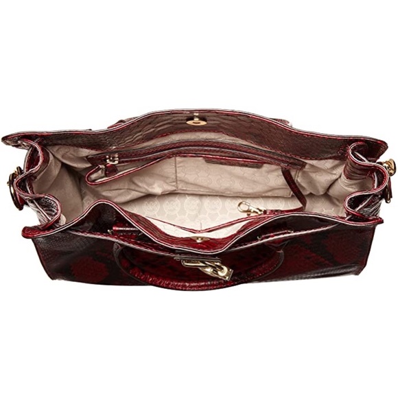 Michael Kors Large Hamilton Snake Print Tote - Picture 8 of 14